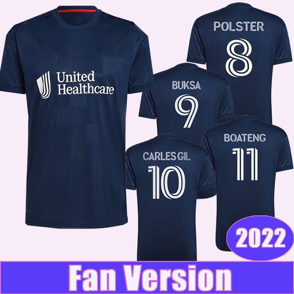 2022 new revolution mens soccer jerseys bou buksa carles gil lletget home dark blue football shirt short sleeve, Black;yellow
2022 new revolution mens soccer jerseys bou buksa carles gil lletget home dark blue football shirt short sleeve, Black;yellow