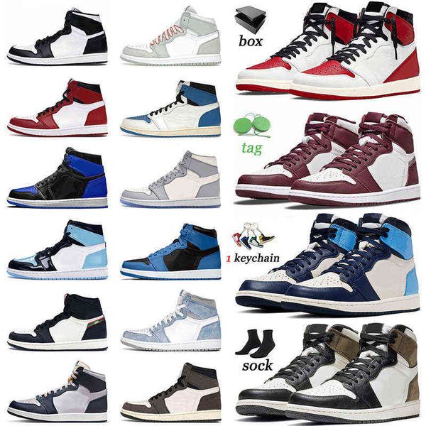 og jumpman 1 1s mens basketball shoes high obsidian unc dark mocha carbon fiber bubble gum bordeaux sea fragment men women trainers, White;red
og jumpman 1 1s mens basketball shoes high obsidian unc dark mocha carbon fiber bubble gum bordeaux sea fragment men women trainers, White;red