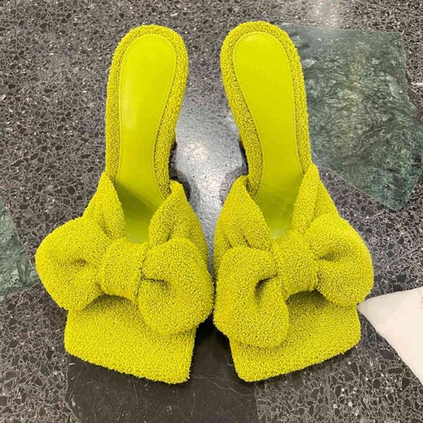 sandals strange fruit green bow tie sandals for women's spring wear square head thin heel open toe high-heeled slippers, Black
sandals strange fruit green bow tie sandals for women's spring wear square head thin heel open toe high-heeled slippers, Black