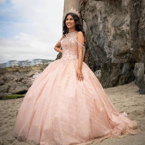 rose gold crystal beading princess quinceanera dresses sparkly off the shoulder lace up corset back prom sweet 16 dress vestido de 15 anos, Blue;red
rose gold crystal beading princess quinceanera dresses sparkly off the shoulder lace up corset back prom sweet 16 dress vestido de 15 anos, Blue;red