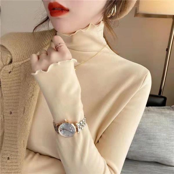 german velvet turtleneck underwear long-sleeved t-shirt bottoming shirt womens autumn and winter plus thick inner top, Black;pink
german velvet turtleneck underwear long-sleeved t-shirt bottoming shirt womens autumn and winter plus thick inner top, Black;pink