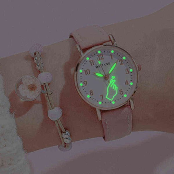 casual cute small dial ladies watch luminous women watches set new fashion female watch bracelet finger heart montre femme, Slivery;brown
casual cute small dial ladies watch luminous women watches set new fashion female watch bracelet finger heart montre femme, Slivery;brown