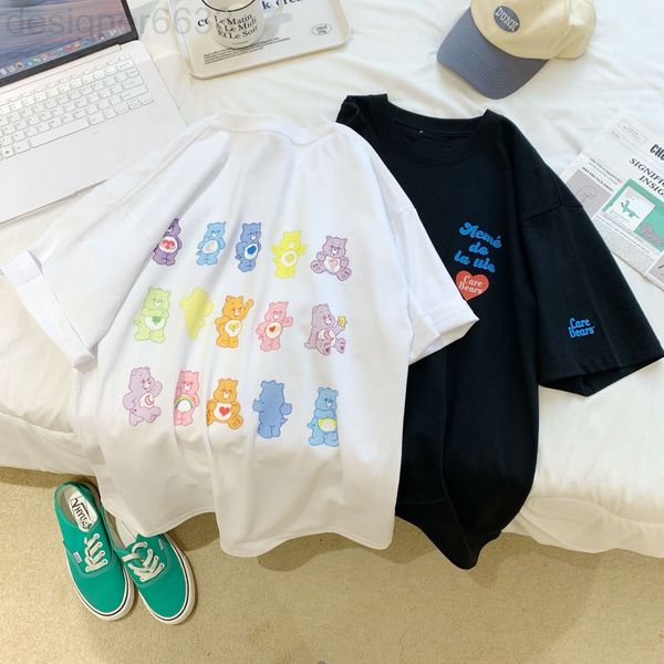 women's t-shirt designer korea chao brand spring summer love fudge bear print men's loose short sleeve 1y2q, White
women's t-shirt designer korea chao brand spring summer love fudge bear print men's loose short sleeve 1y2q, White