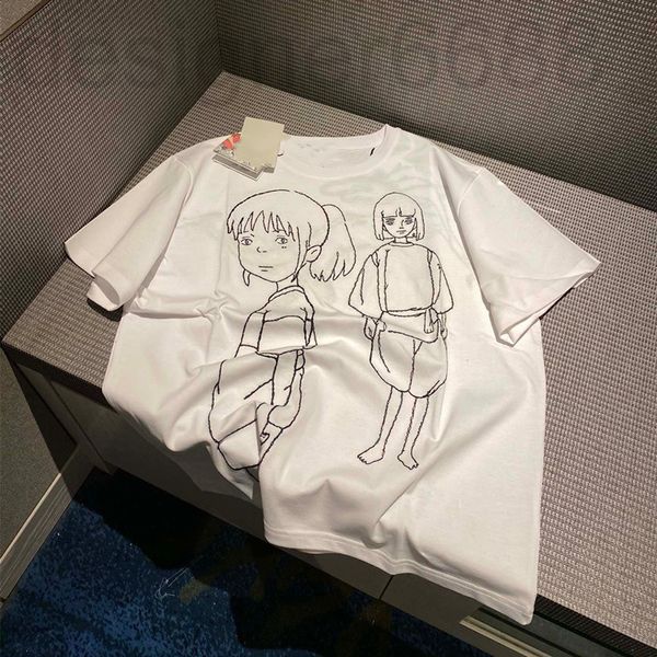 women's t-shirt designer 22 spring and summer chihiro line thorn cartoon round neck white loose fashion short sleeve t-shirt for men wo
women's t-shirt designer 22 spring and summer chihiro line thorn cartoon round neck white loose fashion short sleeve t-shirt for men wo