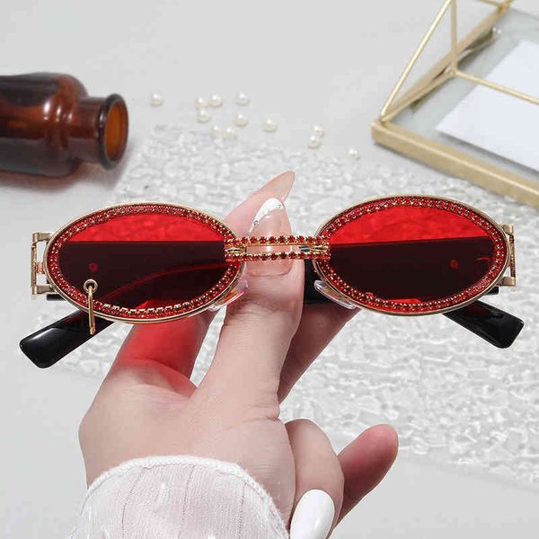 new diamond sunglass oval hip hop chain glass punk style small frame ins vintage luxury brand design sunglasses uv400, White;black
new diamond sunglass oval hip hop chain glass punk style small frame ins vintage luxury brand design sunglasses uv400, White;black