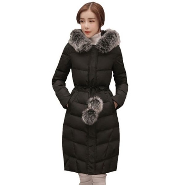 long thick slim fur collar hooded down coat women long sleeve warm zipper lacing down coat fashion elegant outwears winter y200107, Black
long thick slim fur collar hooded down coat women long sleeve warm zipper lacing down coat fashion elegant outwears winter y200107, Black
