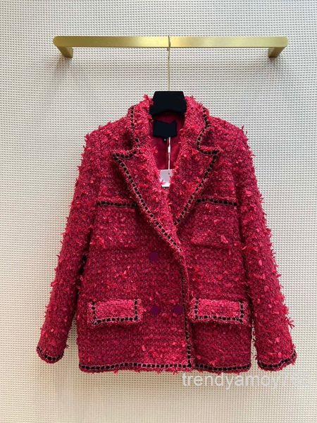 women's wool & blends woven woolen suit coat fashionable temperament tassel four pocket warm autumn and winter high end, Black
women's wool & blends woven woolen suit coat fashionable temperament tassel four pocket warm autumn and winter high end, Black
