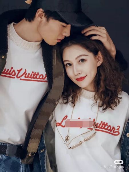 women's t-shirt designer (correct version) 22 spring letter embroidery half high neck knitted short sleeved t-shirt bottoms for men and, White
women's t-shirt designer (correct version) 22 spring letter embroidery half high neck knitted short sleeved t-shirt bottoms for men and, White