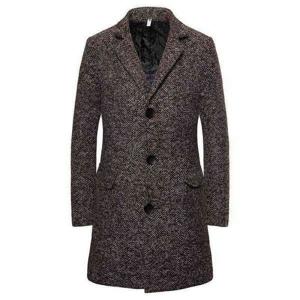 british style woolen coat men slim fit trench long wool blend jacket single breasted casual male overcoat men's & blends t220810, Black
british style woolen coat men slim fit trench long wool blend jacket single breasted casual male overcoat men's & blends t220810, Black