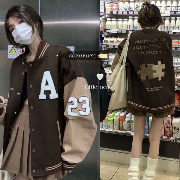 men's hoodies & sweatshirts designer 2022 spring and autumn new towel embroidered baseball jacket women's american loose versatile, Black
men's hoodies & sweatshirts designer 2022 spring and autumn new towel embroidered baseball jacket women's american loose versatile, Black