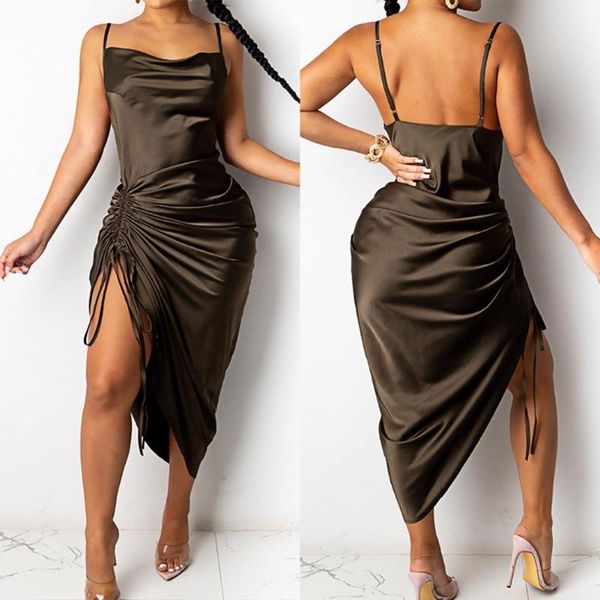 casual dresses neon satin lace up summer women bodycon long midi vintage backless elegant party outfits club clothes vestido dress robe, Black;gray
casual dresses neon satin lace up summer women bodycon long midi vintage backless elegant party outfits club clothes vestido dress robe, Black;gray