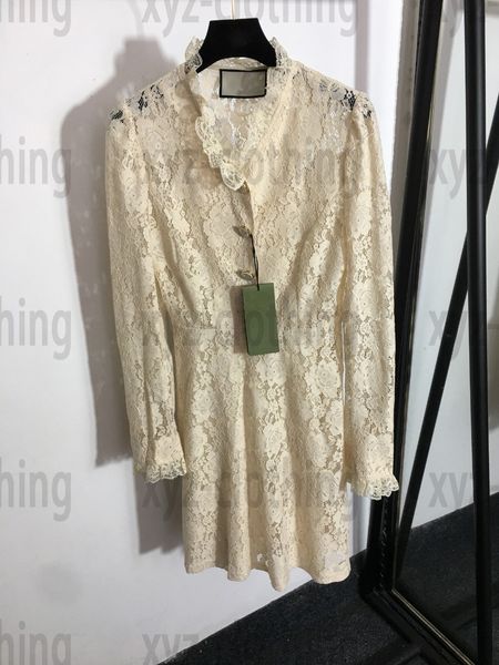 high-end womens lace dress slip skirts hollow flower fungus neck waist long sleeve dress 2022ss summer ladies dresses newly women skirt size, Black;gray
high-end womens lace dress slip skirts hollow flower fungus neck waist long sleeve dress 2022ss summer ladies dresses newly women skirt size, Black;gray