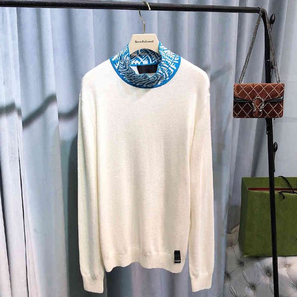 women's knits & tees spring festival special price collar wool sweater autumn and winter color contrast small high fine men's wome, White
women's knits & tees spring festival special price collar wool sweater autumn and winter color contrast small high fine men's wome, White
