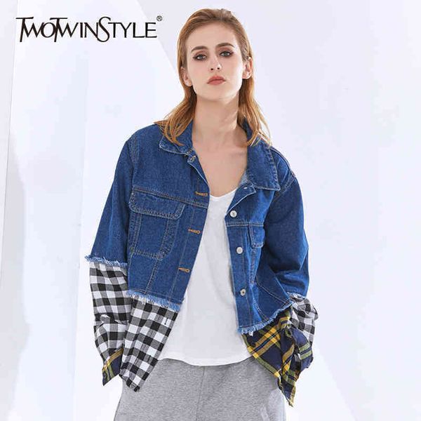 casual print plaid jacket for women lapel long sleeve hit color streetwear jackets female fashion clothing 210423, Black;brown
casual print plaid jacket for women lapel long sleeve hit color streetwear jackets female fashion clothing 210423, Black;brown