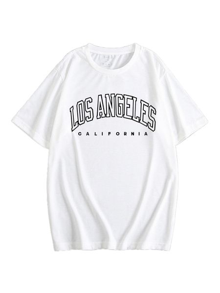 men letter graphic tee a5x3#, White;black