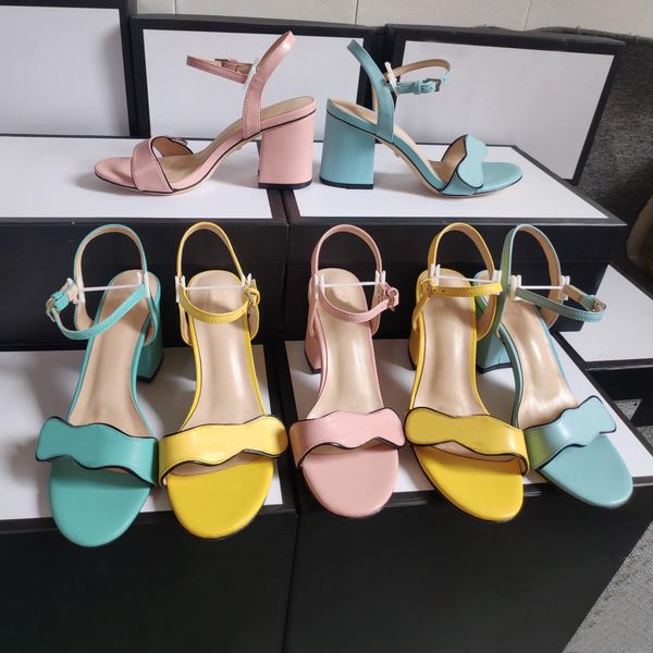 2021 classic women sandals designer fashion high heels thick soled leather metal buckle wedding party shoes casual shoes 10cm belt standard, Black
2021 classic women sandals designer fashion high heels thick soled leather metal buckle wedding party shoes casual shoes 10cm belt standard, Black