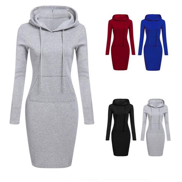 women knee length casual hooded dress pencil hoodie long sleeve sweater pocket bodycon tunic dresses top, Black;gray
women knee length casual hooded dress pencil hoodie long sleeve sweater pocket bodycon tunic dresses top, Black;gray