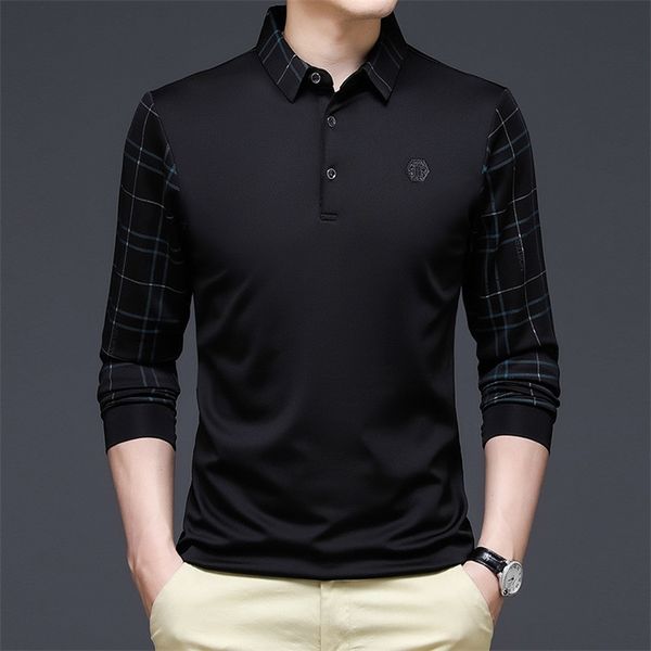 ymwmhu solid men korean fashion clothing long sleeve casual fit slim man polo shirt button collar 220712, White;black
ymwmhu solid men korean fashion clothing long sleeve casual fit slim man polo shirt button collar 220712, White;black