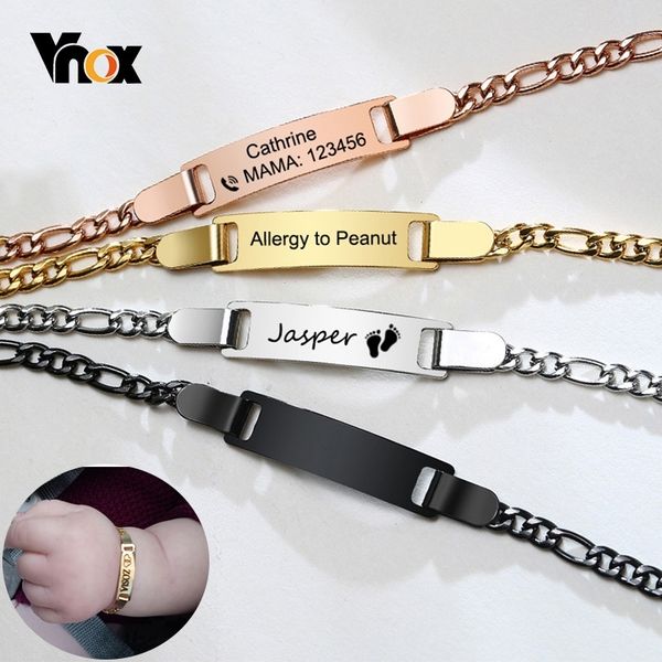 vnox baby mom anti allergy stainless steel bracelets personalize name birth date bar custom girls boys infant baptism gifts 220716, Black
vnox baby mom anti allergy stainless steel bracelets personalize name birth date bar custom girls boys infant baptism gifts 220716, Black