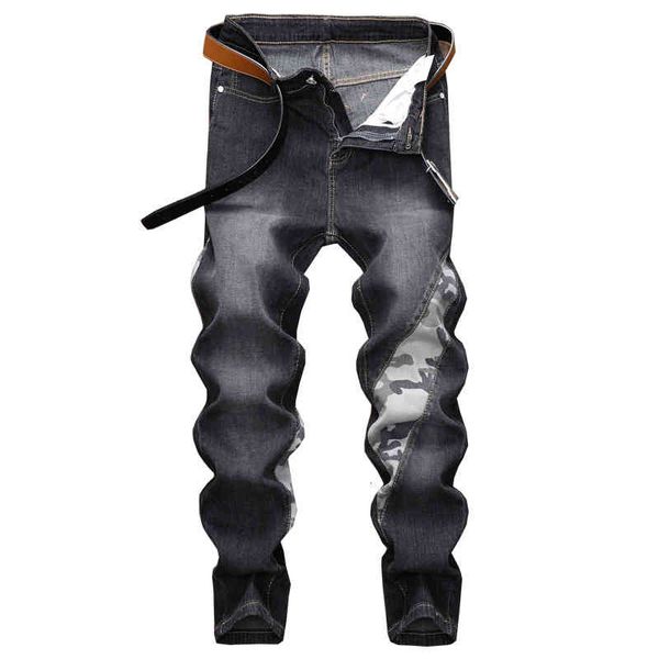 men's jeans 2022 spring korean fashion stitching jeans men's slim fit elastic pants brand long rhsc, Blue
men's jeans 2022 spring korean fashion stitching jeans men's slim fit elastic pants brand long rhsc, Blue
