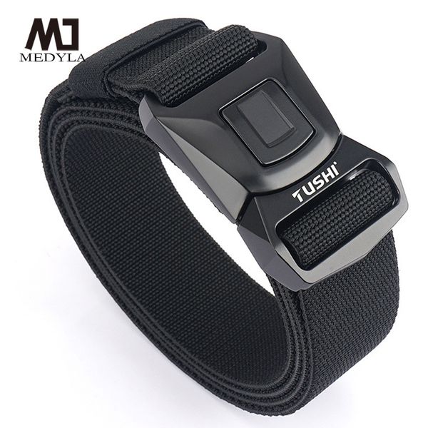medyla elastic tactical belt high strength fiber metal buckle sports adjustable length outdoor accessories 220411, Black;brown
medyla elastic tactical belt high strength fiber metal buckle sports adjustable length outdoor accessories 220411, Black;brown