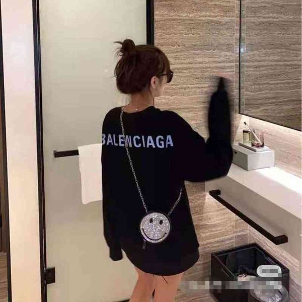 2022 designer bal hoodies and coats paris shijia back letter printed round neck sweater for men women with the same pure cotton versatile eu, Black
2022 designer bal hoodies and coats paris shijia back letter printed round neck sweater for men women with the same pure cotton versatile eu, Black