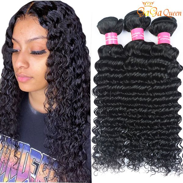 gagaqueen malaysian deep wave remy hair bundles unprocessed deep curly human hair weaves, Black
gagaqueen malaysian deep wave remy hair bundles unprocessed deep curly human hair weaves, Black