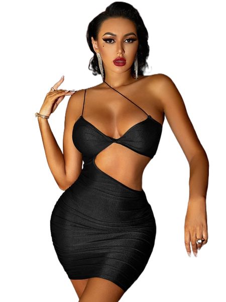 sxy cut out detail bodycon dress r5vb#, Black;gray