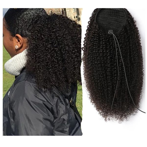 drawstring ponytail human hair black women afro kinky curly extension remy brazilian hair pony tail long curl water wave 160g
drawstring ponytail human hair black women afro kinky curly extension remy brazilian hair pony tail long curl water wave 160g