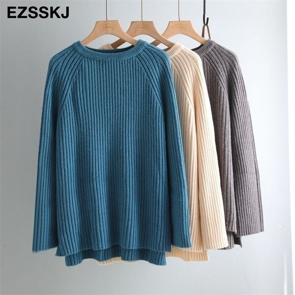 long oversize women's sweaters woman sweaters casual o-neck long sleeve chic loose sweater oversize female women's jumper 201203, White;black
long oversize women's sweaters woman sweaters casual o-neck long sleeve chic loose sweater oversize female women's jumper 201203, White;black