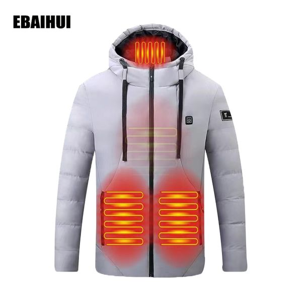 smart usb heated jackets men parka winter charging cotton coat hooded thicken jackets outdoor hiking ski clothes, Black
smart usb heated jackets men parka winter charging cotton coat hooded thicken jackets outdoor hiking ski clothes, Black