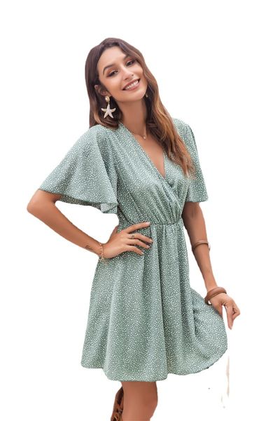 casual dresses ladies vintage print short summer dress women v neck ruffles party beach mini sundress vestidos female, Black;gray
casual dresses ladies vintage print short summer dress women v neck ruffles party beach mini sundress vestidos female, Black;gray