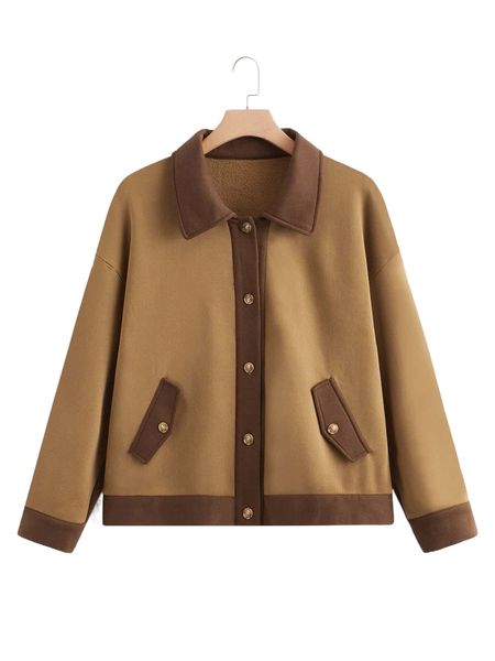 plus drop shoulder contrast trim thermal lined overcoat 50bz#, Black
plus drop shoulder contrast trim thermal lined overcoat 50bz#, Black