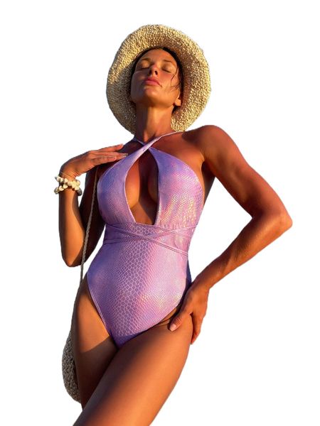 holographic crocodile print cut out crisscross one piece swimsuit y9no#, White;black
holographic crocodile print cut out crisscross one piece swimsuit y9no#, White;black