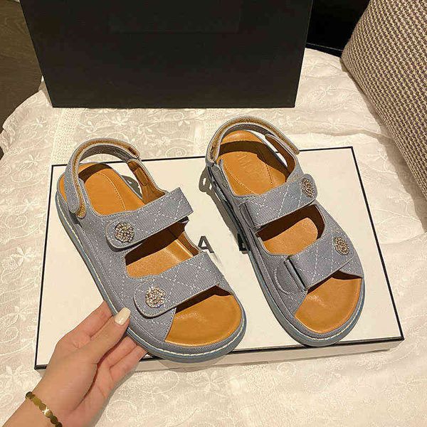 camellia buckle denim sandals women double band flat jeans sandalias designer plaid sandales back hook shoes woman, Black
camellia buckle denim sandals women double band flat jeans sandalias designer plaid sandales back hook shoes woman, Black