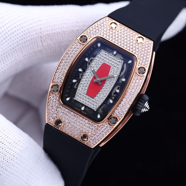 fashion women's watch 31mm sapphire mirror automatic mechanical movement diamond classic wine barrel luxury watch with rubber strap ath, Slivery;golden
fashion women's watch 31mm sapphire mirror automatic mechanical movement diamond classic wine barrel luxury watch with rubber strap ath, Slivery;golden