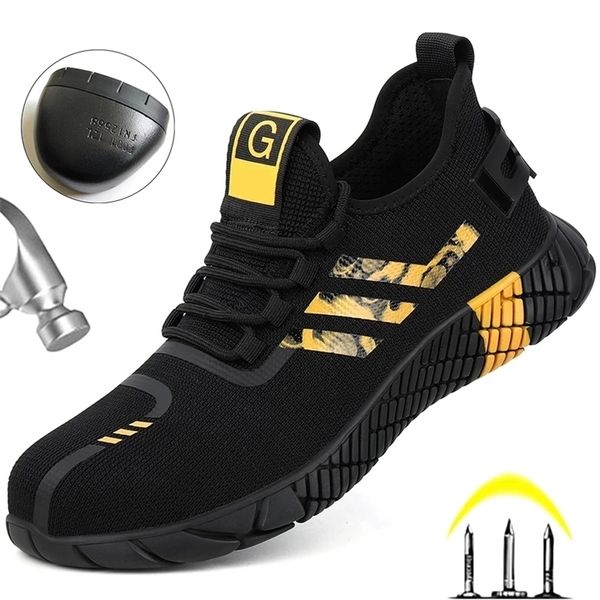 male indestructible work shoes sneakers men boots antipuncture safety shoes men antismash work boots steel toe shoes footwear 220809, Black
male indestructible work shoes sneakers men boots antipuncture safety shoes men antismash work boots steel toe shoes footwear 220809, Black