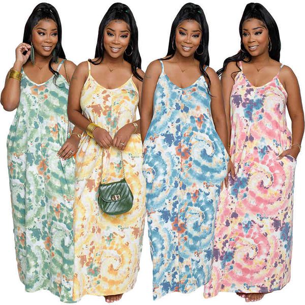 casual dresses 2022 women's printed tie dyed suspender v-neck dress long skirt 3wa0, Black;gray
casual dresses 2022 women's printed tie dyed suspender v-neck dress long skirt 3wa0, Black;gray