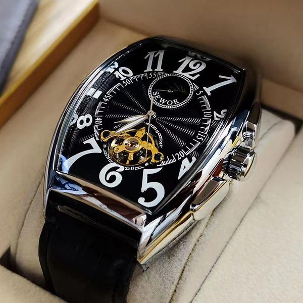automatic wristwatches luxury mechanical watch for men sports watches tourbillon skeleton military male clock cool tonneau man wristwatchwri, Slivery;golden
automatic wristwatches luxury mechanical watch for men sports watches tourbillon skeleton military male clock cool tonneau man wristwatchwri, Slivery;golden