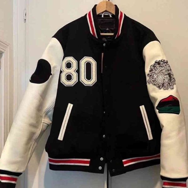 high version designer baseball jacket tide brand stuy classic embroidered jackets men and women hip-hop loose cardigan leather sleeves, Black;brown
high version designer baseball jacket tide brand stuy classic embroidered jackets men and women hip-hop loose cardigan leather sleeves, Black;brown