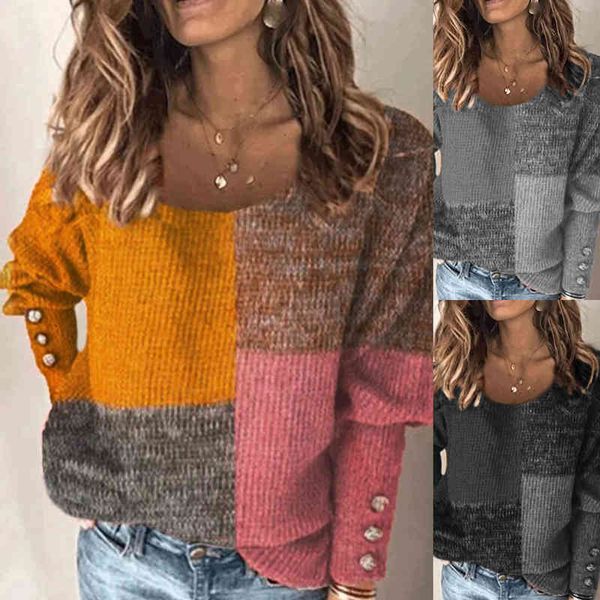 women's knits tees style 2022 autumn round neck stitched printed long sleeved sweater outer 1gr9, White
women's knits tees style 2022 autumn round neck stitched printed long sleeved sweater outer 1gr9, White