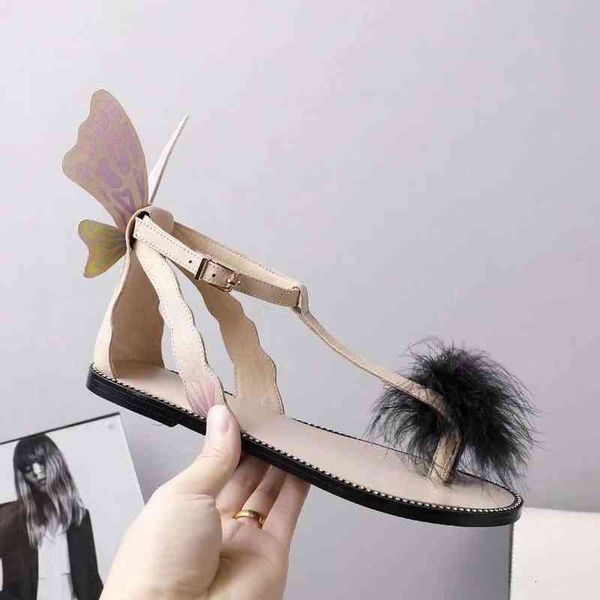 sale- sophia webster flip flops butterfly wing ankle sandals with fur leather summer gladiators sivg, Black
sale- sophia webster flip flops butterfly wing ankle sandals with fur leather summer gladiators sivg, Black