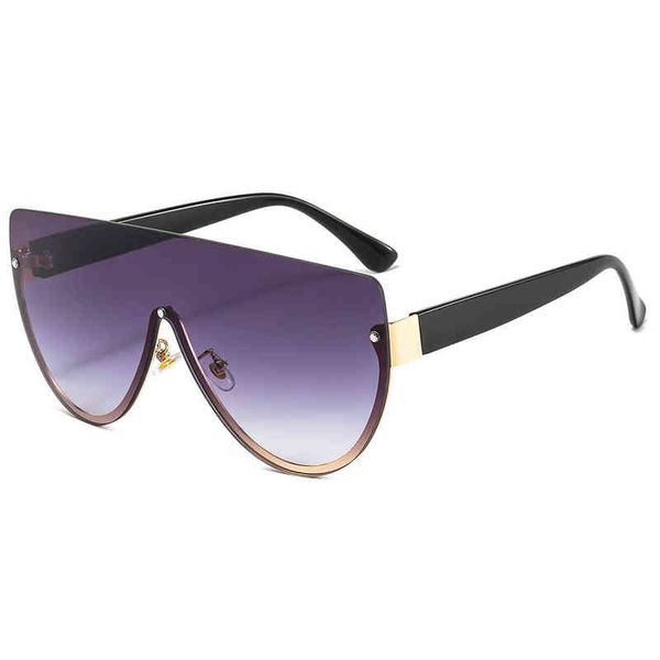 metal large frame sunglasses one piece street men's and women's brand designer luxury fashion sun glasses, White;black
metal large frame sunglasses one piece street men's and women's brand designer luxury fashion sun glasses, White;black