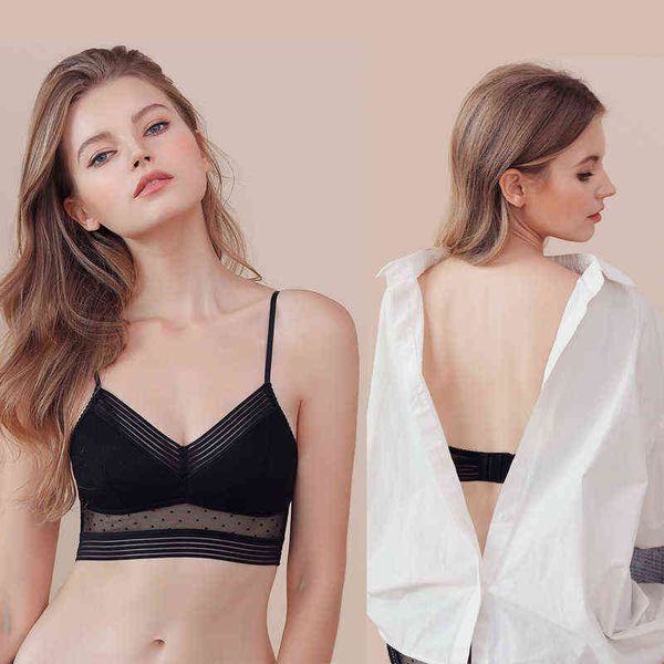 new summer low back bralette ladies u backless invisible edges bra polka mesh ultra thin underwear women lingerie tank bras l220726, Red;black
new summer low back bralette ladies u backless invisible edges bra polka mesh ultra thin underwear women lingerie tank bras l220726, Red;black