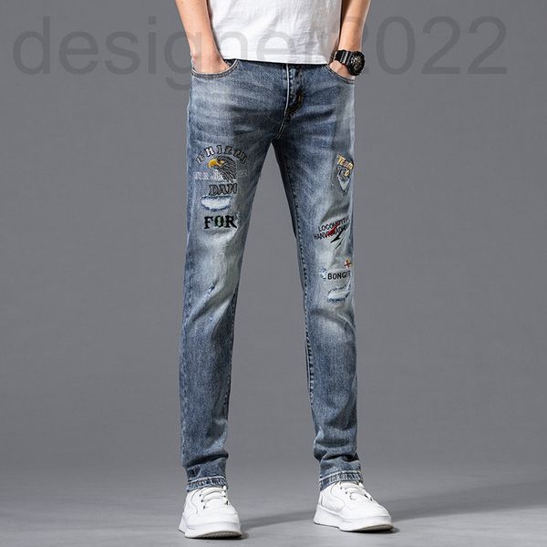 men's jeans designer quality boutique men's jeans 21 spring and summer thin slim fit small feet elastic leisure trend eagle head e, Blue
men's jeans designer quality boutique men's jeans 21 spring and summer thin slim fit small feet elastic leisure trend eagle head e, Blue