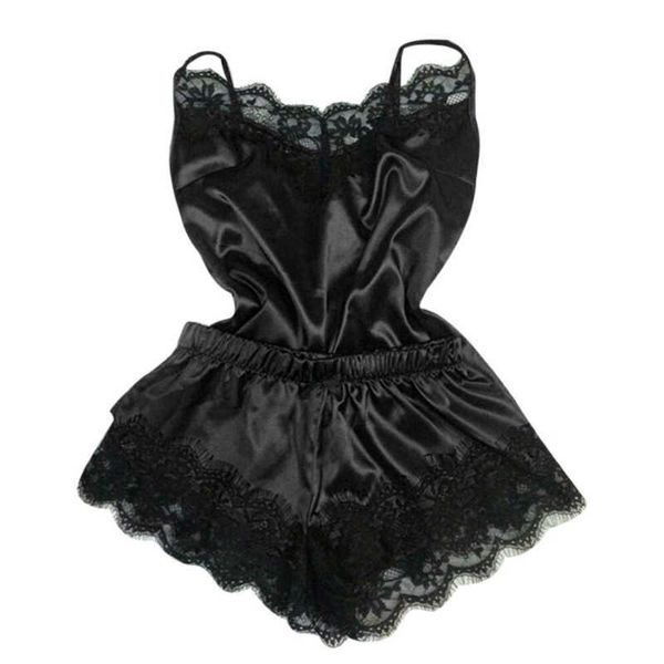 womens 2 pcs pajamas set satin lace sleepwear babydoll lingerie nightdress, Gray
womens 2 pcs pajamas set satin lace sleepwear babydoll lingerie nightdress, Gray