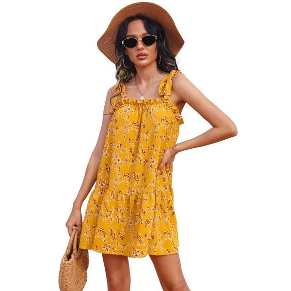 casual dresses ladies boho short print summer dress women ruffles spaghetti strap backless mini beach sundress female vestidos, Black;gray
casual dresses ladies boho short print summer dress women ruffles spaghetti strap backless mini beach sundress female vestidos, Black;gray