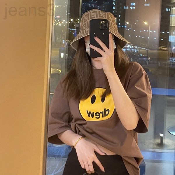 women's t-shirt designer checked 2022ss drew new short sleeve house fashion brand loose printing men's and women's same lette, White
women's t-shirt designer checked 2022ss drew new short sleeve house fashion brand loose printing men's and women's same lette, White