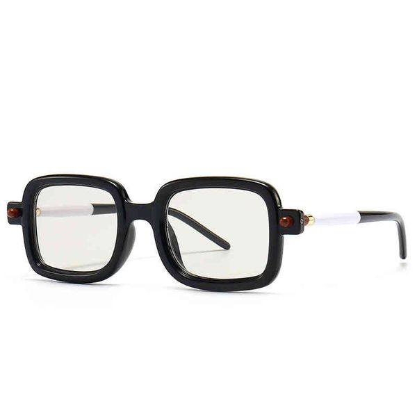 double colors fashion rectangle sunglass women men 2022 luxury brand light glass fram brand eyeglasses sun glasses for men uv400, White;black
double colors fashion rectangle sunglass women men 2022 luxury brand light glass fram brand eyeglasses sun glasses for men uv400, White;black