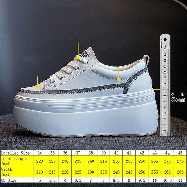 8cm genuine leather white shoes female 2022 spring new thick-soled student board shoes female platform chunky wedge shoes, Black;yellow
8cm genuine leather white shoes female 2022 spring new thick-soled student board shoes female platform chunky wedge shoes, Black;yellow